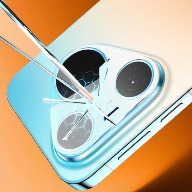 Premium 3D Camera Lens Protector with Tempered Glass Film and Screen Guard