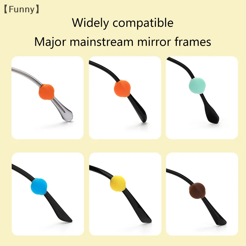 5 Pairs Silicone Star Moon Anti Slip Ear Hook Round Anti Slip Ear Hook Eyeglass Eyewear Accessories Eyeglasses Grip 6