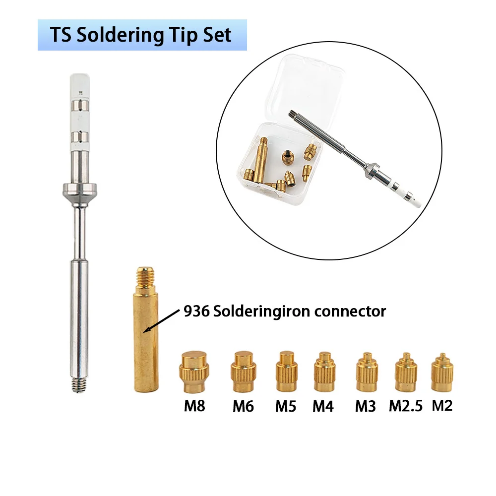 TS/T65 Heat Insert Nut kit 3D threaded hole Implanted Hot Melt Brass Nut Pressur