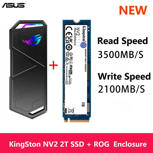 ASUS ROG STRIX ARION External Hard Disk M.2 NVMe SSD Enclosure 