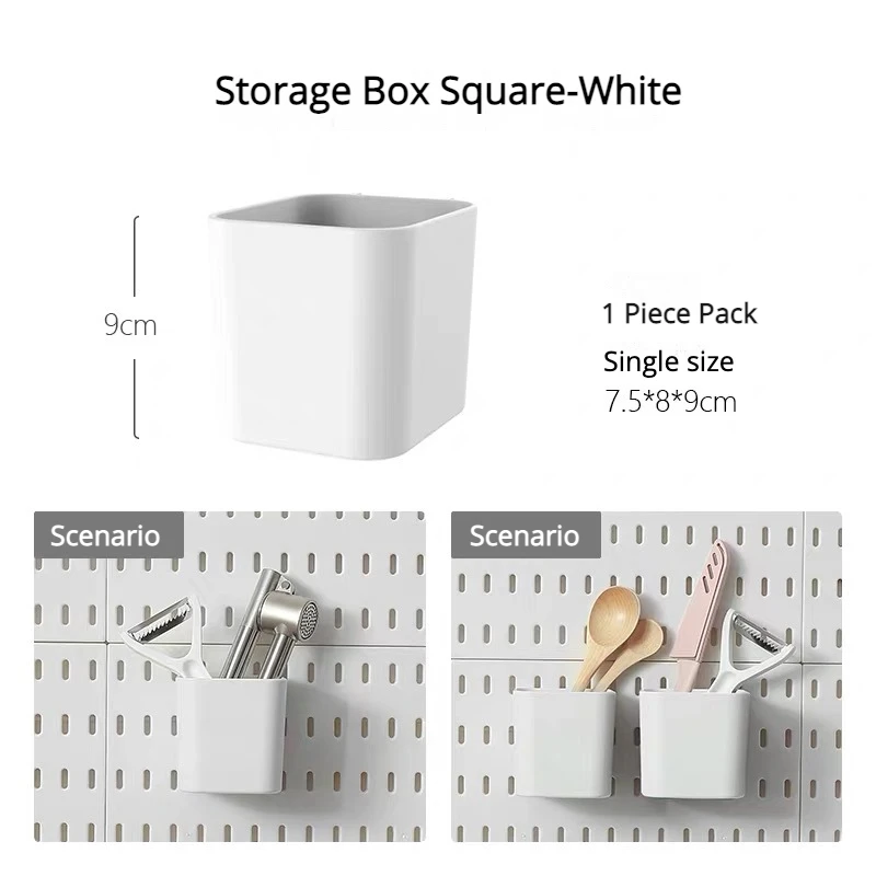 Multi-Functional Pegboard Wall Organizer with Shelves