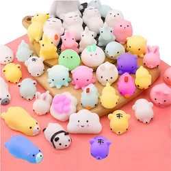 Balle anti Stress en forme d'animal, 5 pièces, jouet Squishy, à presser, Mochi, en forme de bâton, doux et collant, anti Stress, amusant, cadeau 