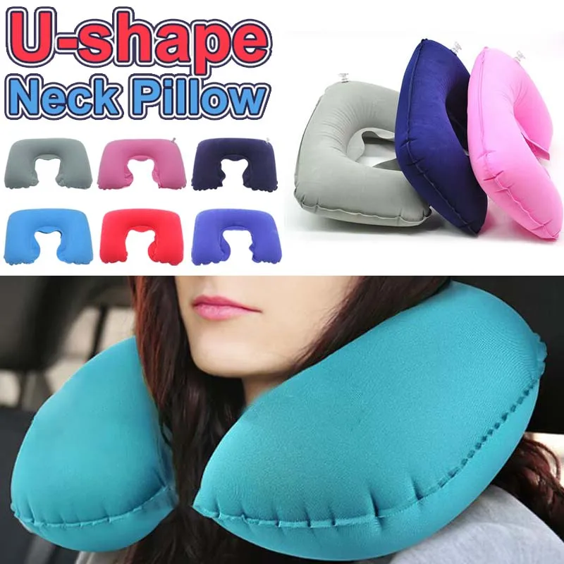 Travel Pillows Airplane Inflatable Inflatable Air Travel Neck Pillow