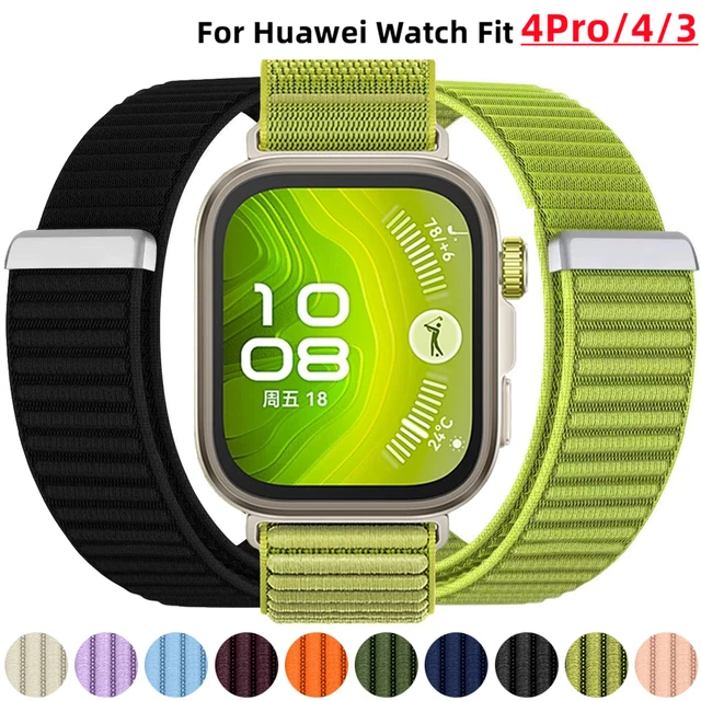 Bracelet à boucle en Nylon pour montre Huawei Fit 3/4/4Pro, tressé, confortable et respirant, pour Huawei Watch Fit 3/Fit 4/4Pro, accessoires 1