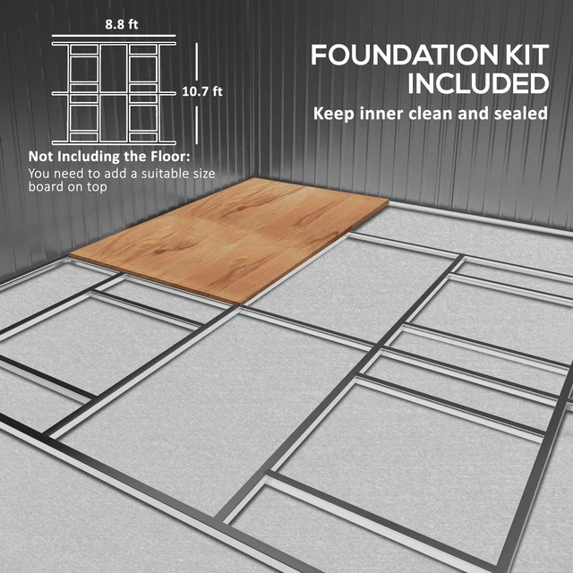 Abri à outils en acier pour jardin, rangement utilitaire extérieur, jaune, jardin d'arrière-cour, 13 po x 11 po 5