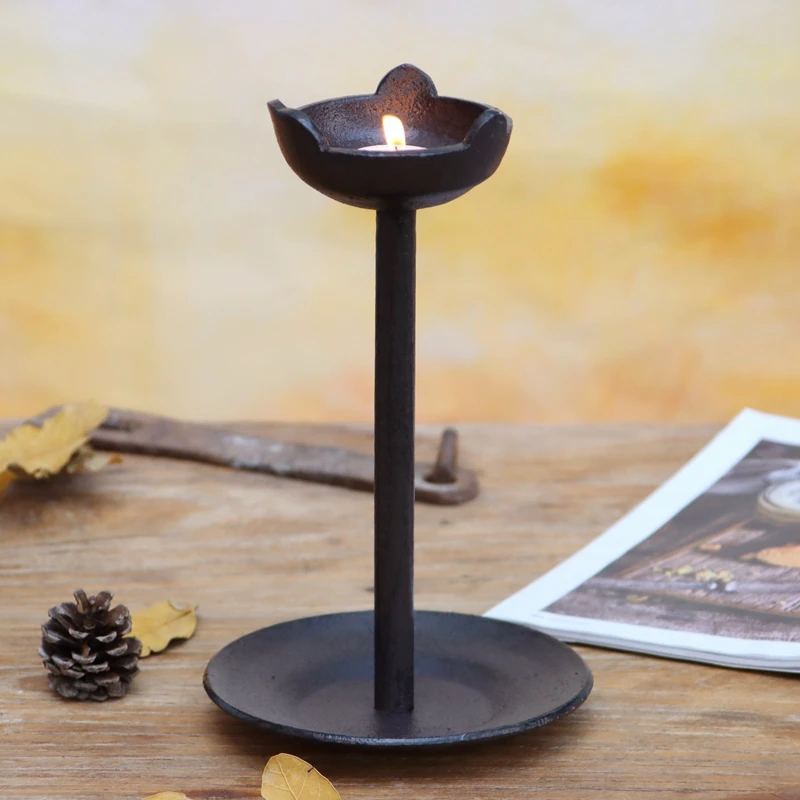 Cast Iron Zen Tea Ceremony Floor Lamp Decorative Item
