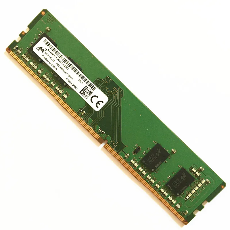 Micron DDR4 8GB RAM Memory UDIMM PC4-25900 3200MHz DDR4 8GB 1RX16