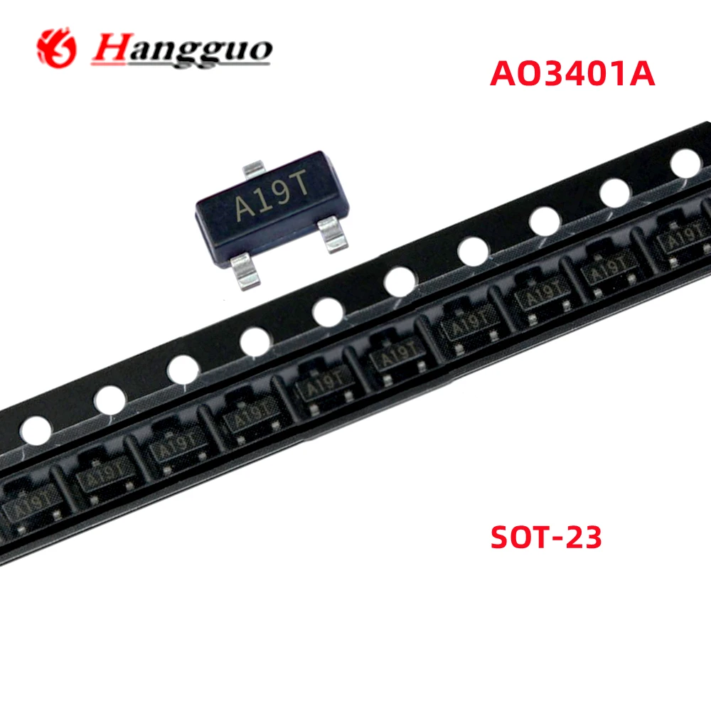 100PCS-Lot-Original-AO3401A-AO3401-3401-A19T-SOT-23-P-channel-SMD ...