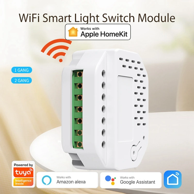 

Wifi Smart 1/2 Way Light LED Dimmer Switch Module Smart Life/Tuya APP Remote Control Switchgear Module For Home Easy To Use