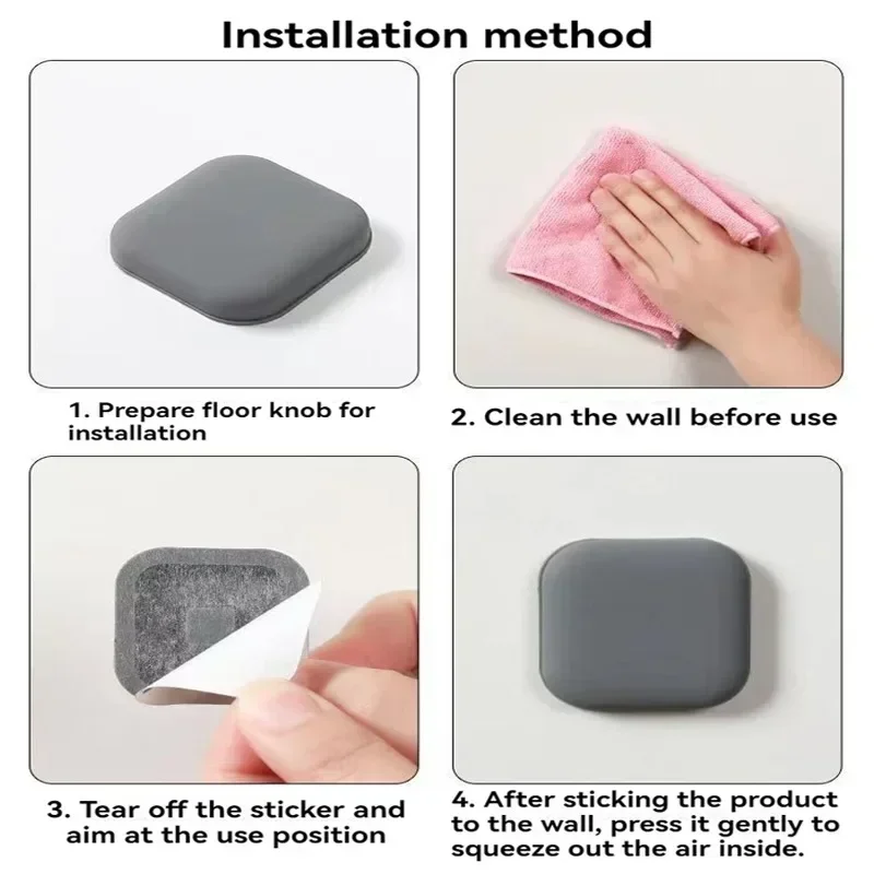 1/3/5PCS Door Stop Silicone Handle Cushion Wall Protection Self-adhesive Silent shockproof Protective Home Decoration Accessorie