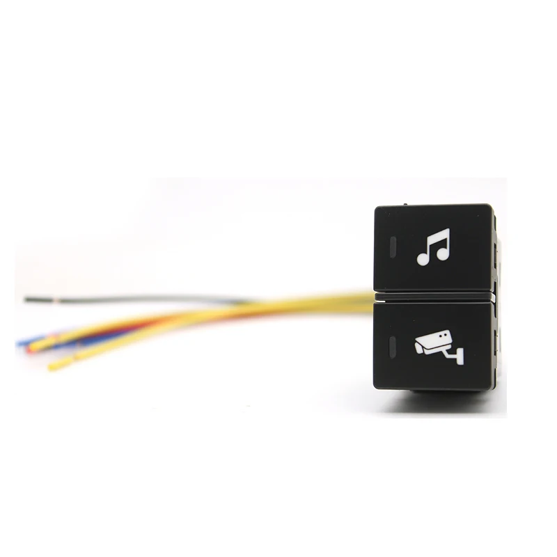 Per Honda Car Dual Green Led Light Fan Aux Battery Switch Warn Light Interruttore Di Scarico Luci Laterali Posteriori Pulsante Paraurti Sul Tetto Barr