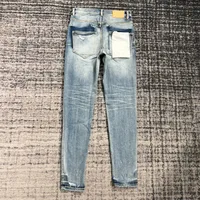 men scratch distressed slim fit blue jeans 2