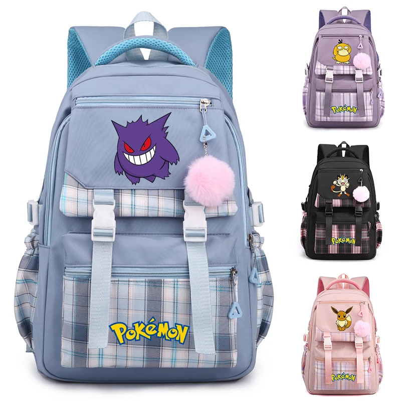 

Повседневная сумка для книг с принтом покемона, рюкзак для учеников и подростков, школьный ранец для мальчиков и девочек