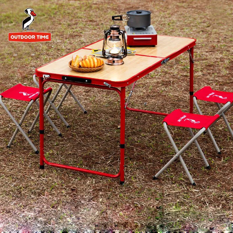 

Portable Lightweight Aluminum Folding Table, Outdoor Camping Supplies, Nature Hike Tourist Picnic, Car Accessories