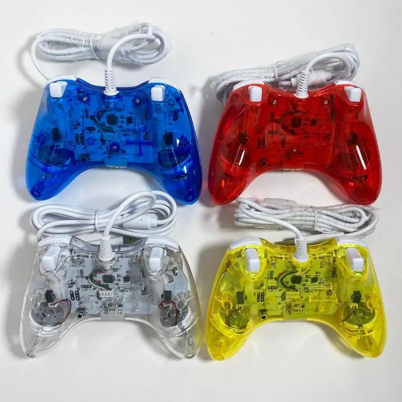 Per Controller Xbox 360 Joystick Per Videogiochi Trasparente Controller Cablato Per Xbox 360 Console Gamepad Accessorio Joystick Di Gioco