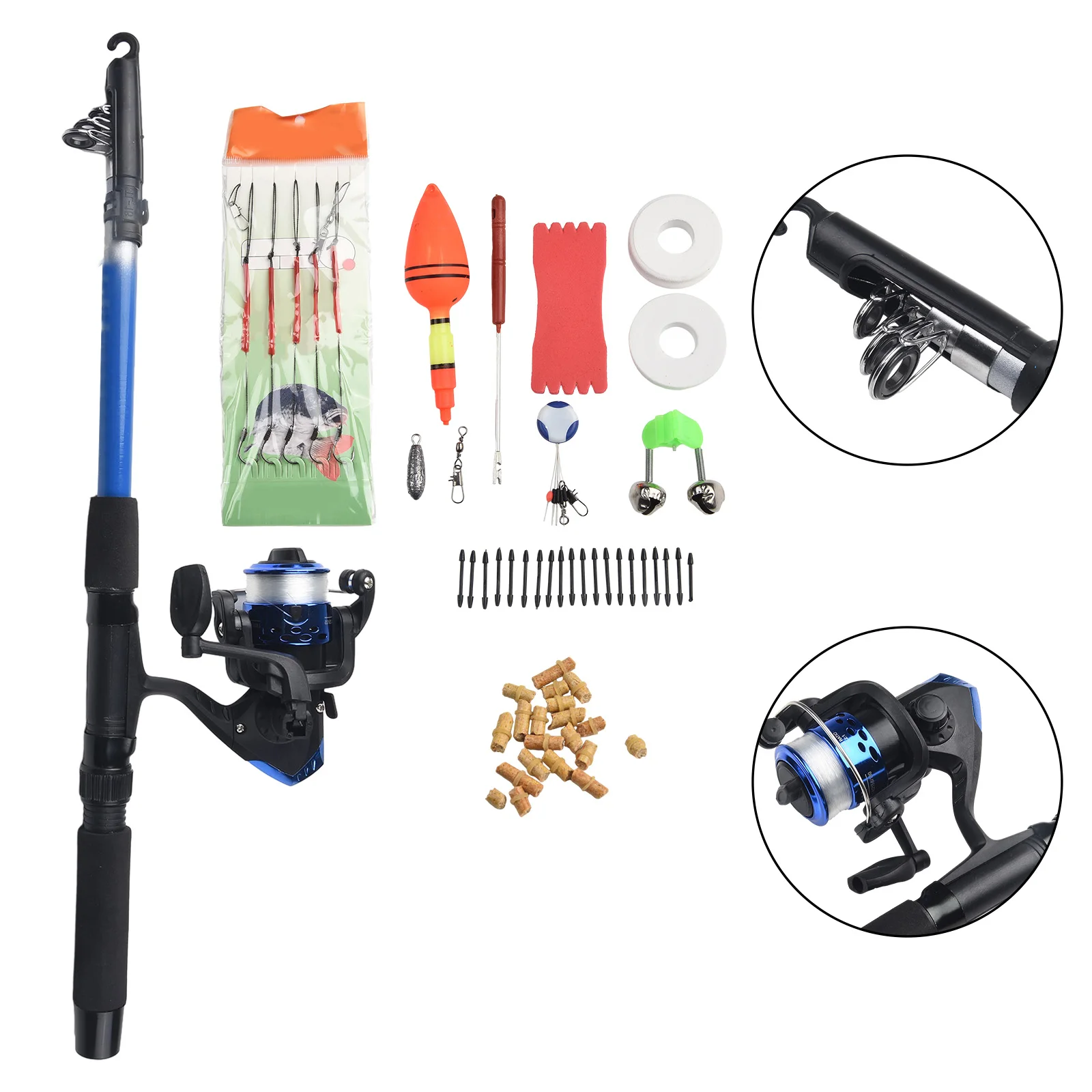 

Fishing Reel Fishing Rod 5.2:1 Fishing Tackle 50*20*10cm/50*14*6.5cm Accessories Hot Sale Nylon Material Brand New