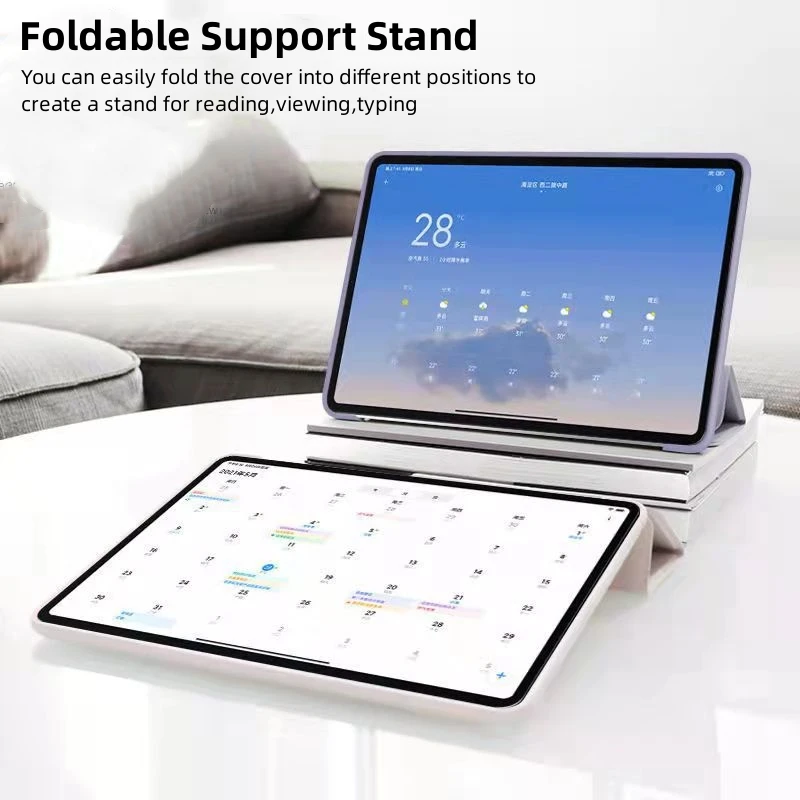 Silicone Tablet Case with Auto Wake/Sleep and Magnetic Charging Support, 2023 Edition