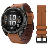 Leather 22mm 26mm Quickfit Strap For Garmin Watch Fenix 8 Pro 51mm 47mm 8 E 7X 7 Pro 6X 6 Pro 5X 5 Plus Tactix 8 7 Band Bracelet
