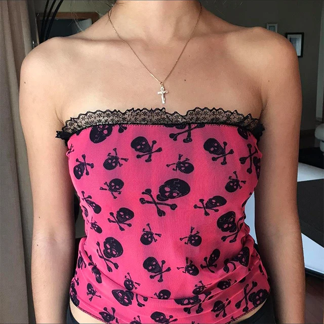 skull tube top