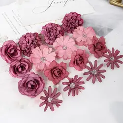 Elegant Silk Rose Bouquet - Perfect for Home and Event Décor (Burgundy)