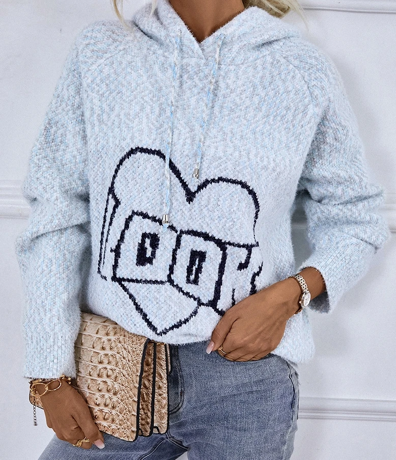 Рисунок 2 - Пуловер с капюшоном на завязках с надписью