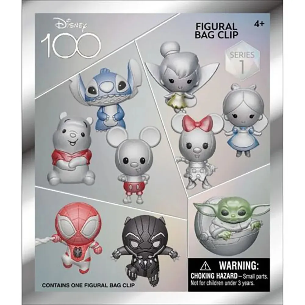 Disney Con Licenza Ufficiale Stitch E Altre Serie 1-Mystery Bulk Bag Clip Portachiavi Disney 100Th Anniversary Casuale Uno Per Regalo