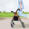 Walking Aid for The Elderly, Safe and Seatable Walker, Adjustable Height Assisted Mobility Scooter, One-Touch Folding Trolley 2