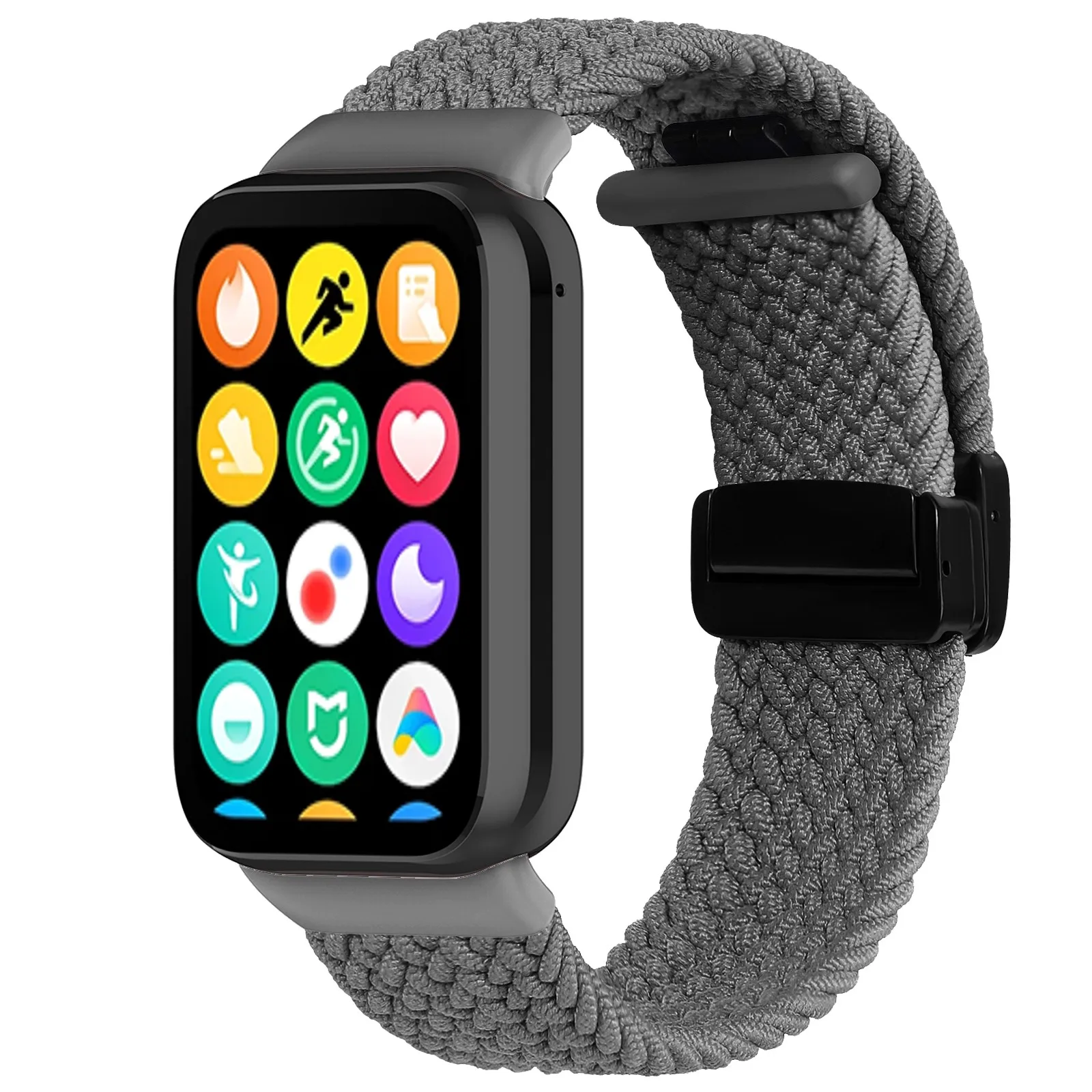 Woven Magnetic Buckle Fashion Watchband Bracelet Strap