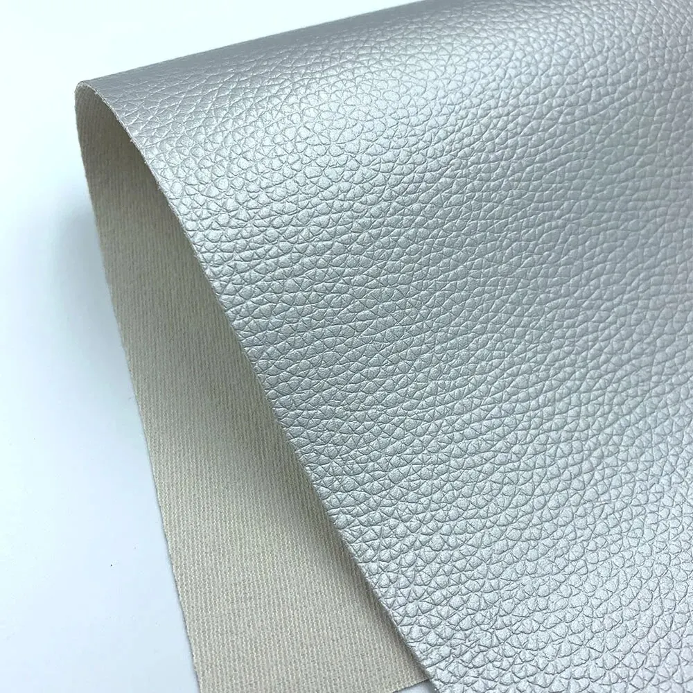Litchi Textured Faux Leather Fabric for DIY Crafts and Upholstery