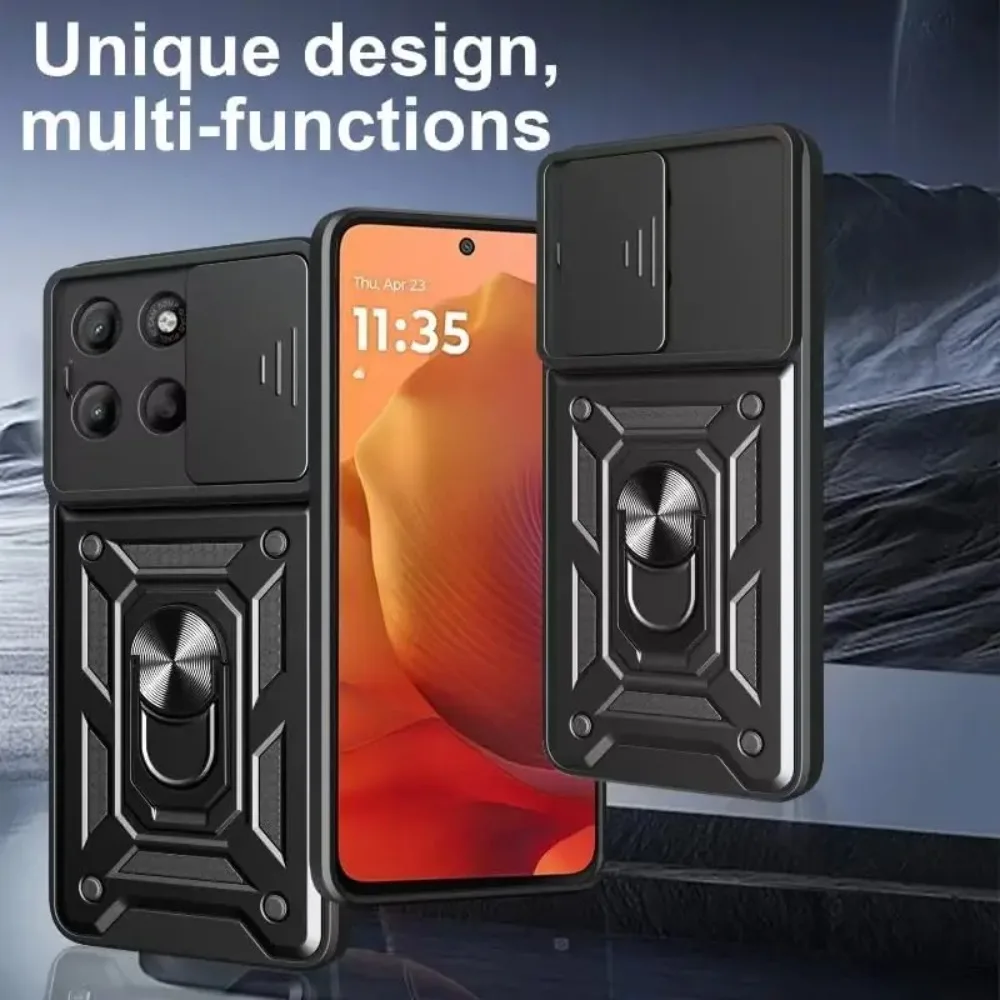 Mingle Armor Slide Lens Protective Case with Magnetic Metal Ring and Anti-Drop Design