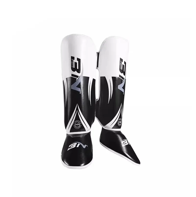 Custom Logo Design Shin Guards for Kick Boxing and Football PU and EVA Material for Children's Sports Protection soccer shin guards,shin guard pads,kickboxing shin guards