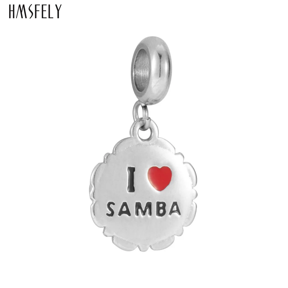 

HMSFELY Samba Dance Theme Pendant DIY Bracelet Necklace Jewelry Making Charm Beads Bracelets Parts