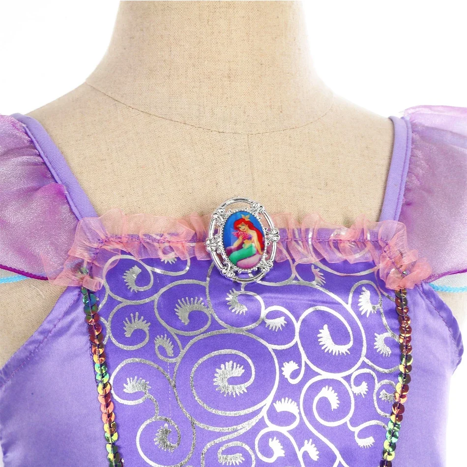 Mermaid Costume For Girls Halloween Dress Kids Birthday Gift Princess Costumes Dress Girl Carnival Party