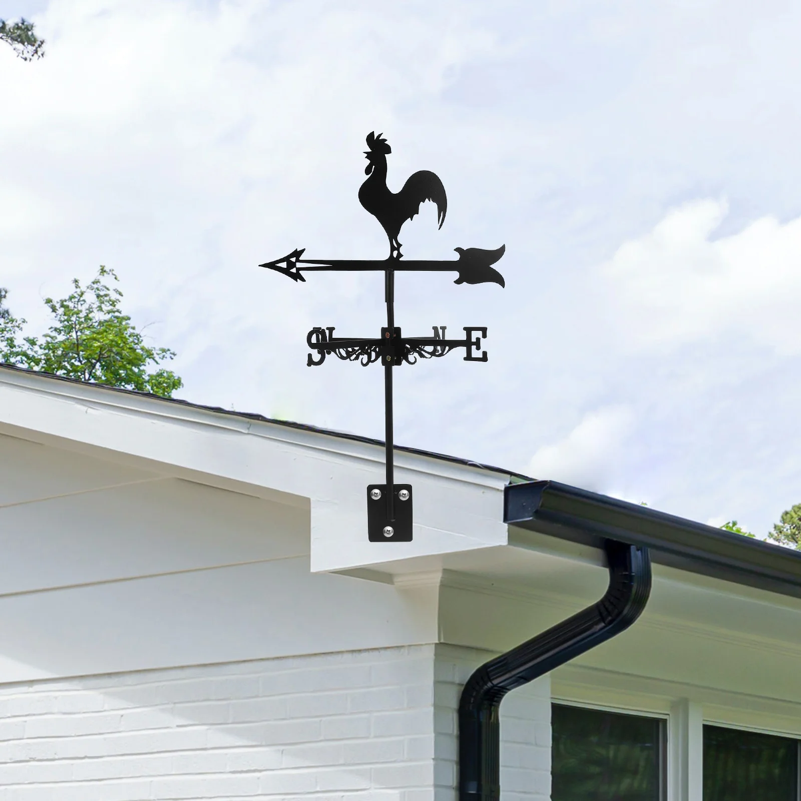 

Garden Decoration Weathervane Stainless Steel Wind Direction Indicators Iron Vanes for Sheds