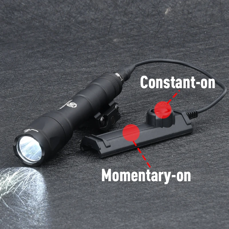 WADSN SF Tactical M300 M600 Flashlight Lantern Torch AR15 Rifle Airsoft Weapon Light Scout Lamp Dual Function Pressure Switch