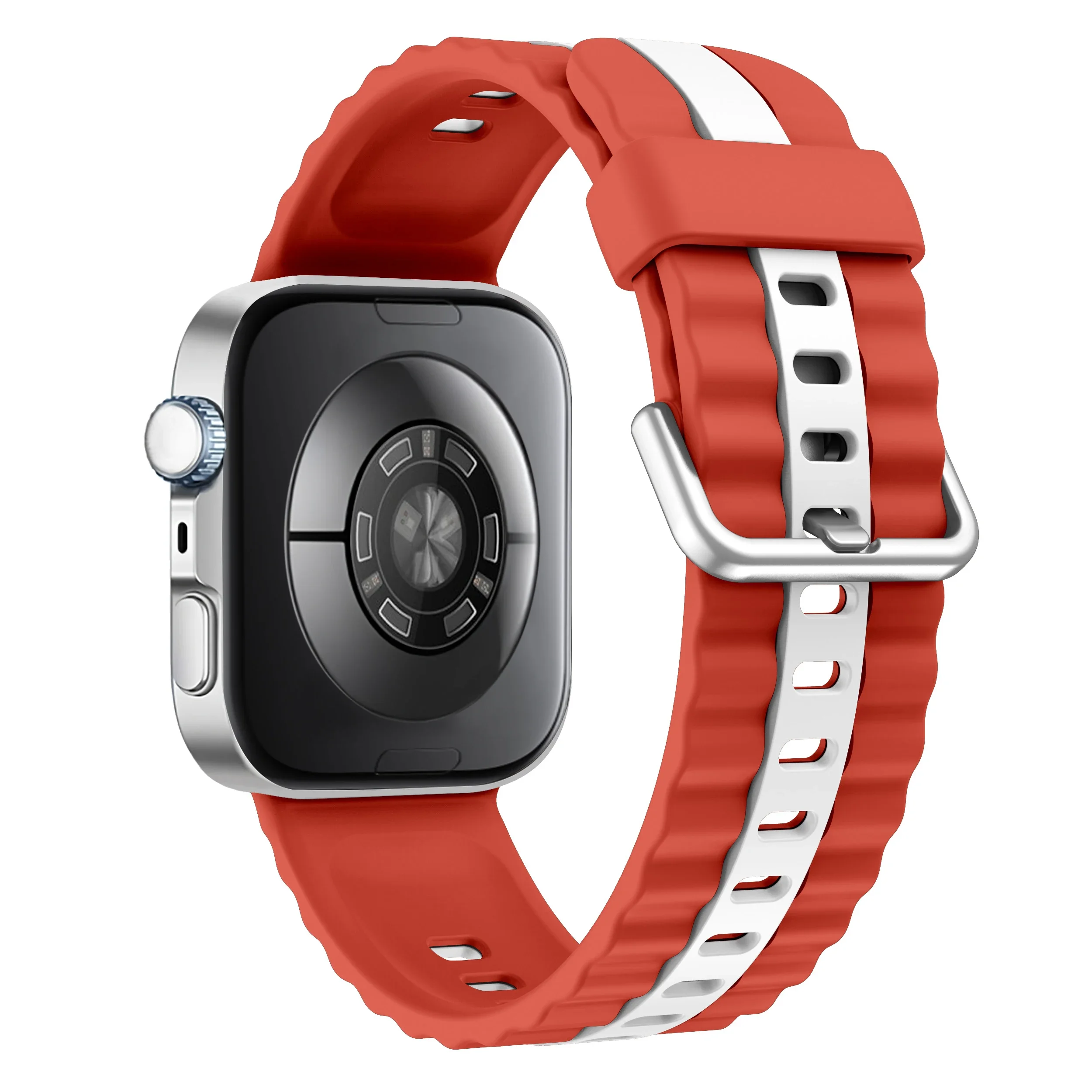 Dual-Color Breathable Silicone Sports Strap - Soft Wristband Accessory