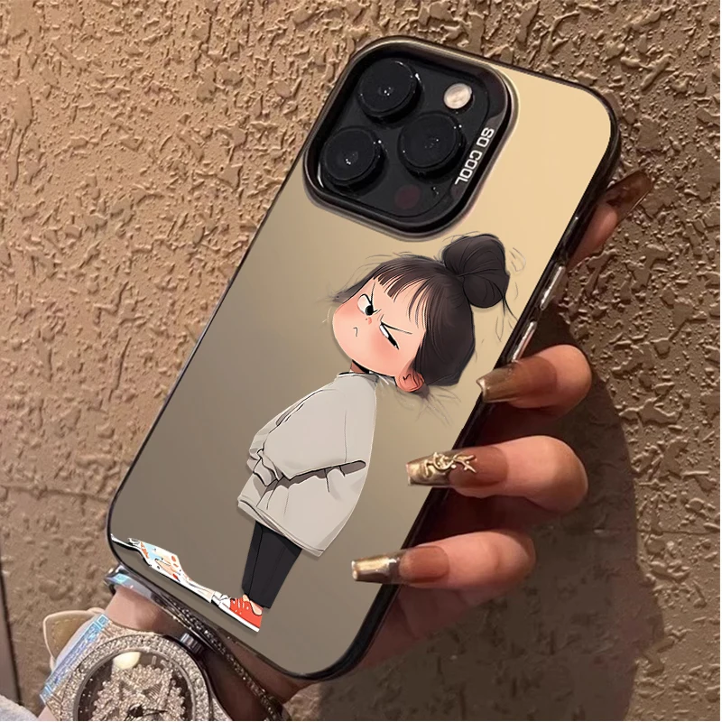 Lovely Angry Little Girl Phone Case Cover