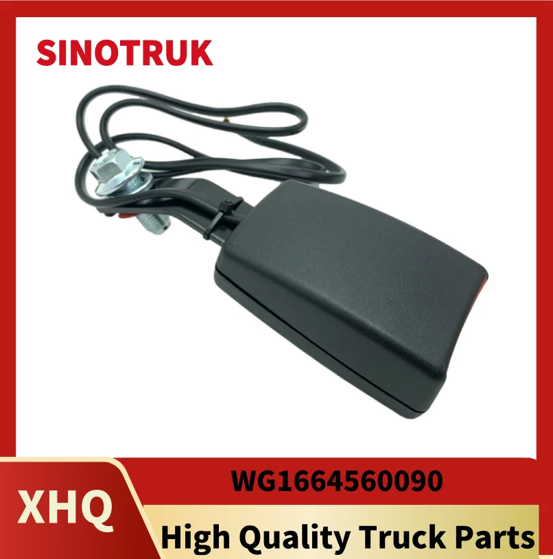 Left Safety Belt Buckle With Alarm Function WG1664560090 For SINOTRUK SITRAK C7H G7 HOWO T7H T5G Seat Buckle Original Truck Part