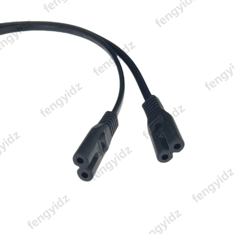 Fengyidz 30CM 전원 Y 형 분배기 어댑터 케이블 단일 IEC 320 C14 남성-C7 + C7 여성 짧은 코드 컴퓨터 호스트 디스플레이