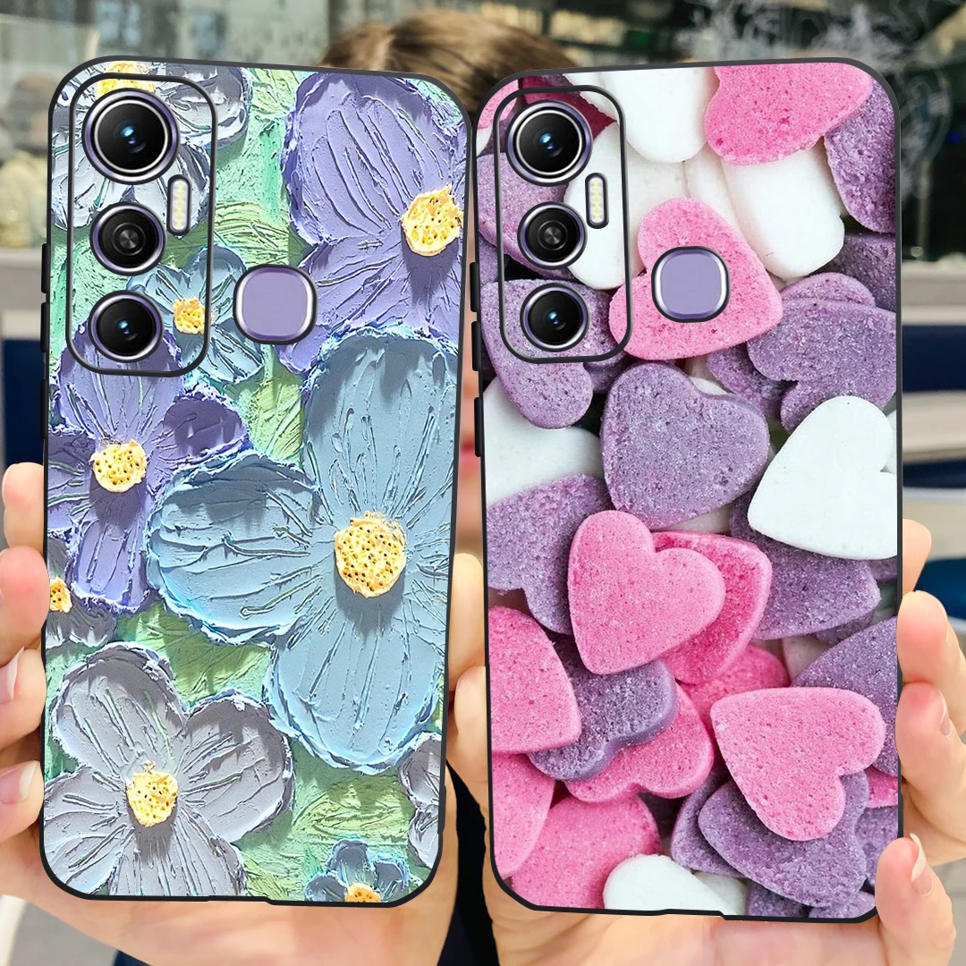 Cute Cartoon Flowers Silicone Soft TPU Phone Case - Enhanced Protection Bumper Cover