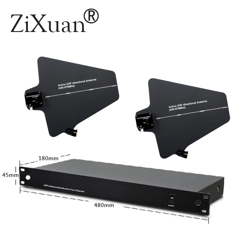 

RV-2 wireless microphone signal antenna amplifier enhances the reception distance of 500 meters