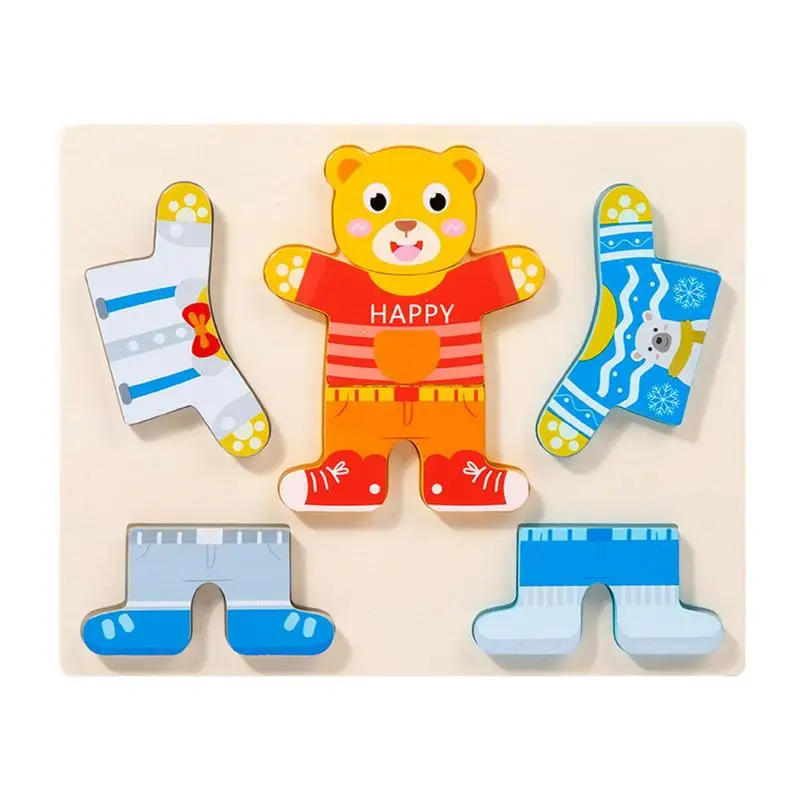 

Dress Up Puzzles For Girls Animal Dress Changing Wooden Puzzles STEM Learning Montessori Toy For Sorting And Matching Fun And
