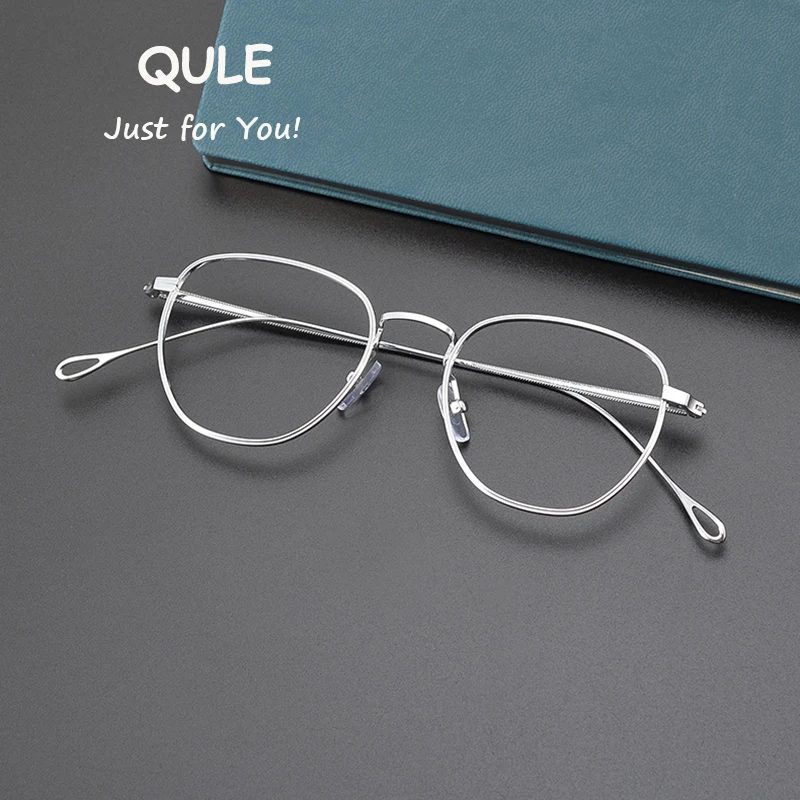 

Vintage Retro Pure Titanium Glasses Frames Men Women Square Myopia Reading Progressive Eyeglasses Prescription Optical Eyewear