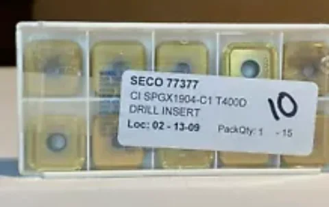 X 오리지널 카바이드 인서트 10개 SPGX1904-C1 T400D
