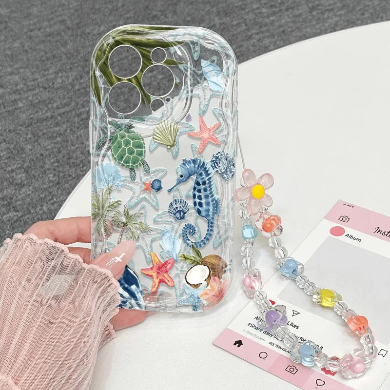 Sea Turtle & Seahorse Ocean World Phone Case Cover