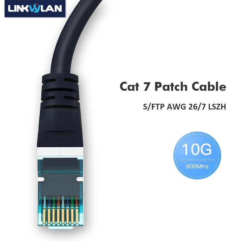 10G Ethernet RJ45 Cat7 Patch Cord Network Cat 7 Patch Lead Cable Snagless Shielded LSZH 10m 15m 20m 25m 30, ethernet cable