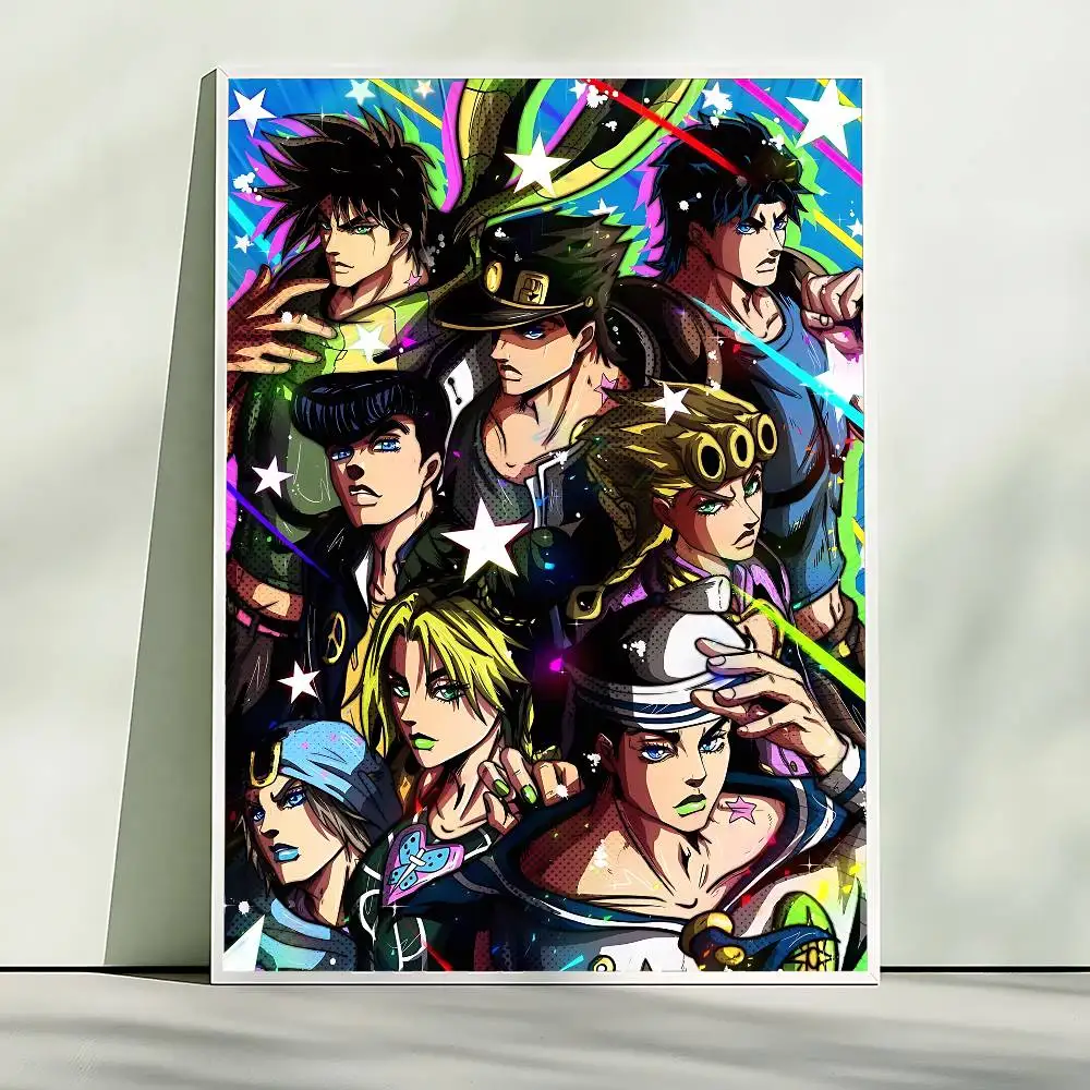 JoJo's Bizarre Adventure Retro HD Wall Art Poster Set