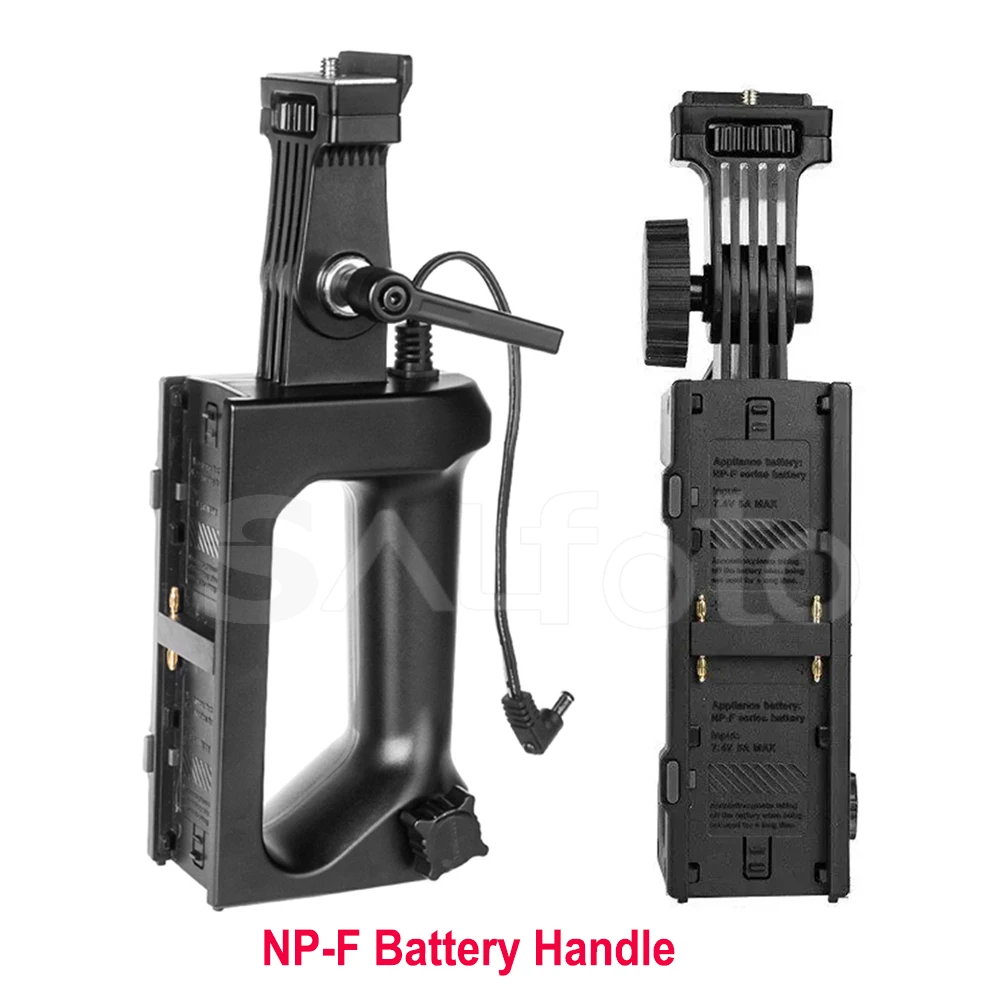 Yongnuo Video Light Bracket NP-F / V-mount Battery Handheld Handle Power Supply Base for YNLUX200 LED Photo Light