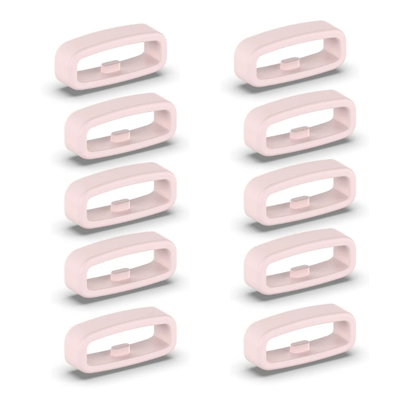 Silicone Smartwatch Strap Retainer Rings - Pack of 10