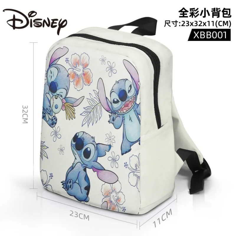 MINISO Disney Star Baby Stitch Cartoon Multi-picture Optional Canvas  Backpack Student Bag Girl Backpack Bags for Women